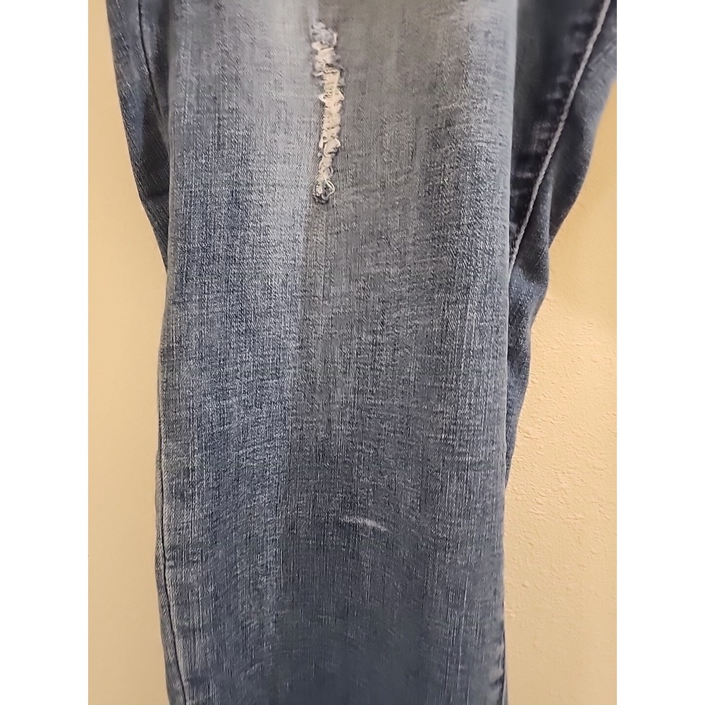 Pistola Distressed Denim Jeans Pants Skinny Stretch Frayed Hem Size 18W - Picture 9 of 16